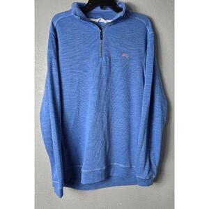 Joe Marlin Unwind Men’s Blue Large 1/4 Zip Pullover Relaxed Fit Size Large